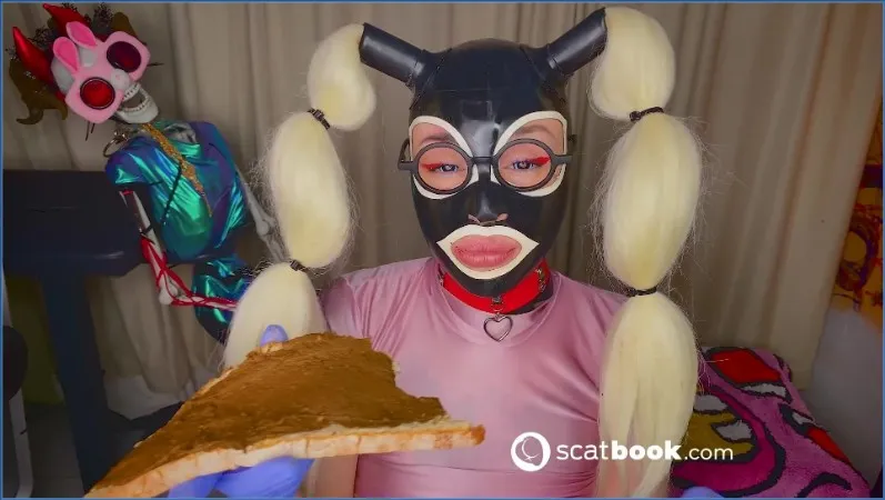 Sweet Betty Parlour z przyjemnością połyka własną kupę - wideo scat na GownoHub