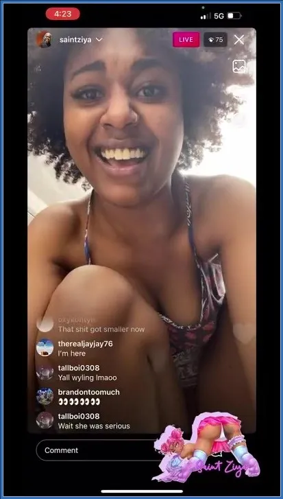 Saint Ziya sika publicznie w centrum handlowym na żywo na Instagramie - wideo scat na GownoHub