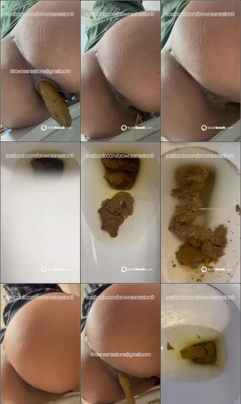 BrownSensation8 opróżnia brzuch po sytym posiłku - wideo scat na GownoHub