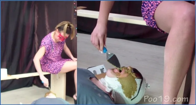Milana Smelly i Yana serwują pełną dawkę gówna niewolnikowi toaletowemu - wideo scat na GownoHub