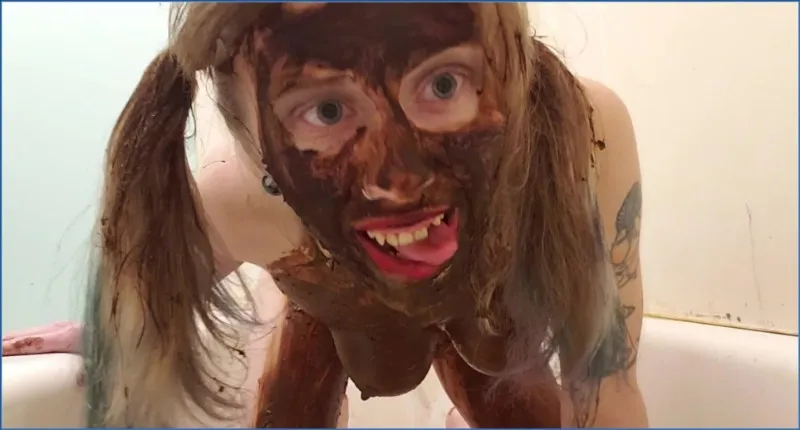 xxecstacy jako Scat Princess II w pełnym rozsmarowaniu - wideo scat na GownoHub