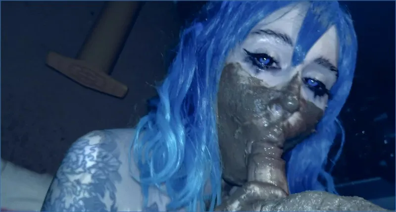 Sweet Betty Parlour - owłosiony tyłek, duża kupa i loda na koniec - wideo scat na GownoHub