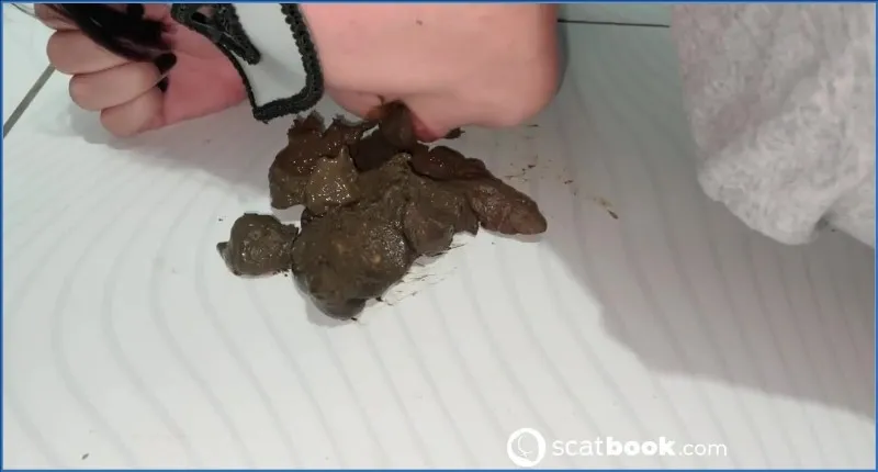 Casal Fist zlizuje kupę prosto z podłogi - wideo scat na GownoHub